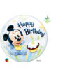 22 inch-es Bubbles Disney Bubbles Mickey Mouse Első Szülinapi Lufi - 56 cm