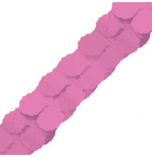Rózsaszín Papír Füzér - 3,6 m