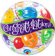 22 inch-es Congratulations Balloons - Gratulálunk Ballagási Bubble Lufi