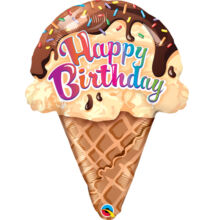 Fagyi - Ice Cream Cream Cone Születésnapi Fólia Léggömb