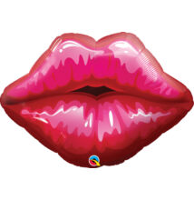 Piros Száj - Big Red Kissey Lips Szerelmes Super Shape Fólia Léggömb
