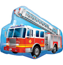Tűzoltó Teherautós - Red Fire Truck Super Shape Fólia Léggömb