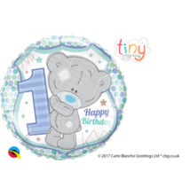 Macis - Tatty Teddy Birthday Csillagos Első Születésnapi Fólia Léggömb