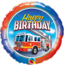 Birthday Fire Truck Születésnapi Fólia Lufi