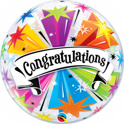 22 inch-es Congratulations Banner - Gratulálunk Ballagási Bubble Lufi