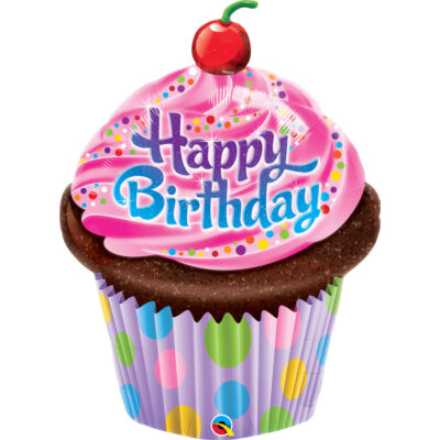 Muffin - Birthday Frosted Cupcake Születésnapi Fólia Léggömb