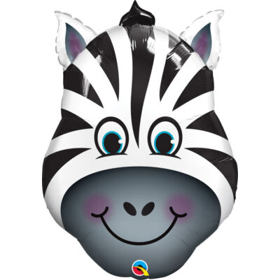 Zany Zebra - Zebra Fej Fólia Léggömb