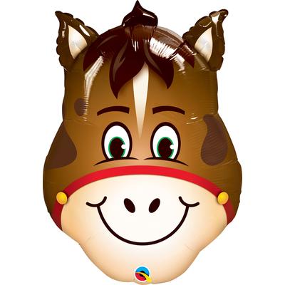 Hilarious Horse - Vidám Ló Fej Fólia Léggömb