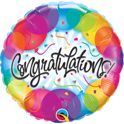 Gratulálunk - Congratulations Balloons Fólia Léggömb