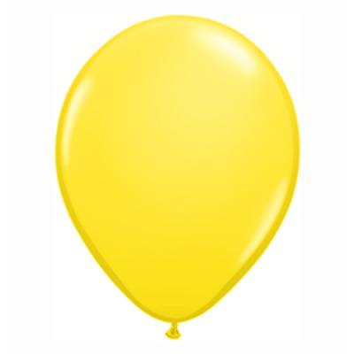 Citromsárga Színű Kerek Gumi Lufi - 28 cm