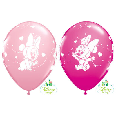 Baby Minnie Hearts Pink & Berry Lufi - 28 cm