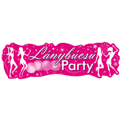 Lánybúcsú Party Banner - 90 cm x 27 cm